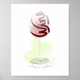 Eine Umarmung in einem Glas Poster