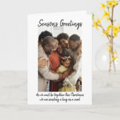 Eine Umarmung in einer Karte 2020 Weihnachten (Gelbe Blume)