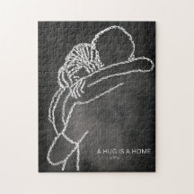Eine Umarmung ist ein Zuhause - Puzzle - Reena Dos