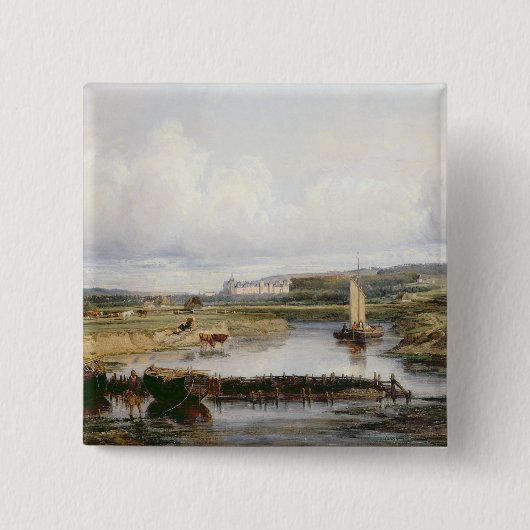 Eine umfangreiche Fluss-Landschaft mit Blick auf Button (Vorderseite)
