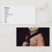 Eine unbekannte Frau, angerufen Peg Woffington (Öl Visitenkarte (Vorne/Hinten)