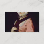 Eine unbekannte Frau, angerufen Peg Woffington (Öl Visitenkarte (Rückseite)