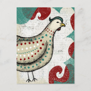 Eine unernste Chicken-Postkarte Postkarte