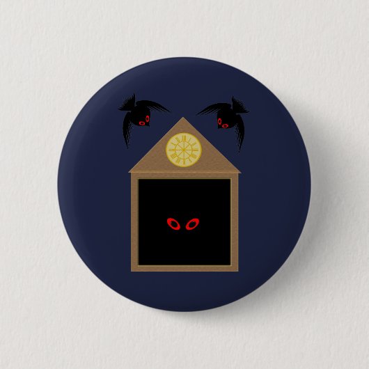 Eine Unfreundlichkeit von Ravens Halloween Button (Vorderseite)