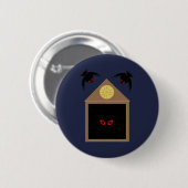 Eine Unfreundlichkeit von Ravens Halloween Button (Vorne & Hinten)