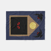 Eine Unfreundlichkeit von Ravens Halloween Fleecedecke (Vorderseite (Horizontal))