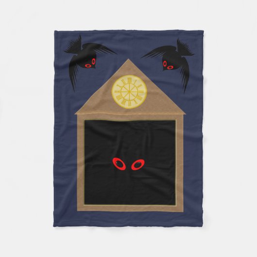 Eine Unfreundlichkeit von Ravens Halloween Fleecedecke (Vorderseite)