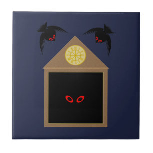Eine Unfreundlichkeit von Ravens Halloween Fliese