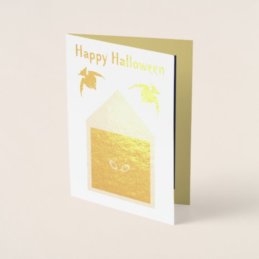 Eine Unfreundlichkeit von Ravens Halloween Folienkarte (Vorderseite)