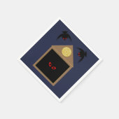 Eine Unfreundlichkeit von Ravens Halloween Serviette (Ecke)