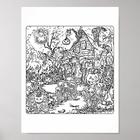 Eine unheimlich schöne Halloween-Szene Poster (Vorne)