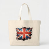 Eine Union Jack-Tasche Jumbo Stoffbeutel (Vorne)