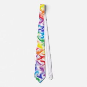 Eine unordentliche Regenbogen-Krawatte Krawatte