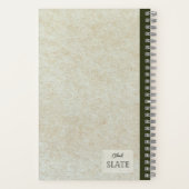 Eine unreife Pfirsichkomposition Personalisiert Notizblock (Rückseite)