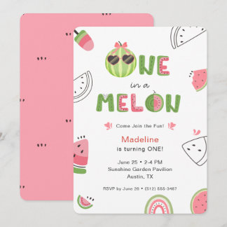Eine unter vielen Wassermelonen-Babymädchen zum er Einladung