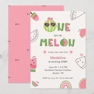 Eine unter vielen Wassermelonen-Babymädchen zum er Einladung