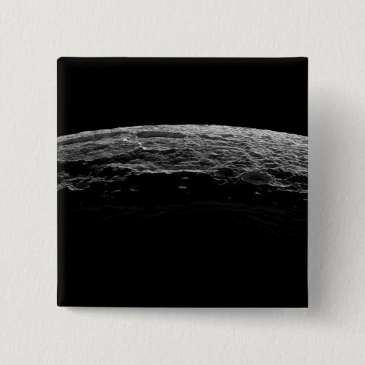 Eine unwirkliche Landschaft des Saturns Mond Button (Vorderseite)