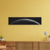 Eine unwirkliche Landschaft des Saturns Mond Leinwanddruck (Insitu (Wohnzimmer))
