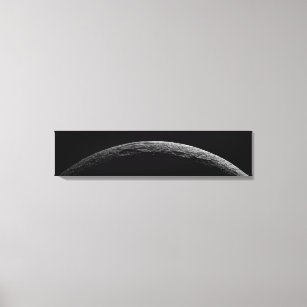 Eine unwirkliche Landschaft des Saturns Mond Leinwanddruck