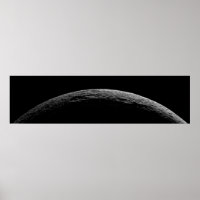 Eine unwirkliche Landschaft des Saturns Mond