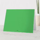 Eine üppige Landschaft mit dichten, grünen Bäumen  Karte (Rückseite)