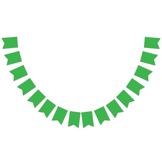 Eine üppige Landschaft mit dichten, grünen Bäumen  Wimpelkette (Alle)