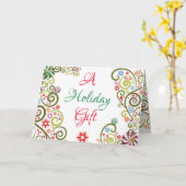 Eine Urlaubskarte! Karte (Gelbe Blume)