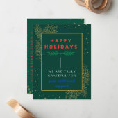 Eine Urlaubskarte Mitteilungskarte (Vorderseite/Rückseite Beispiel)