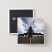 Eine US-Crew zur Aufrechterhaltung der Luftwaffe Button (Vorne & Hinten)