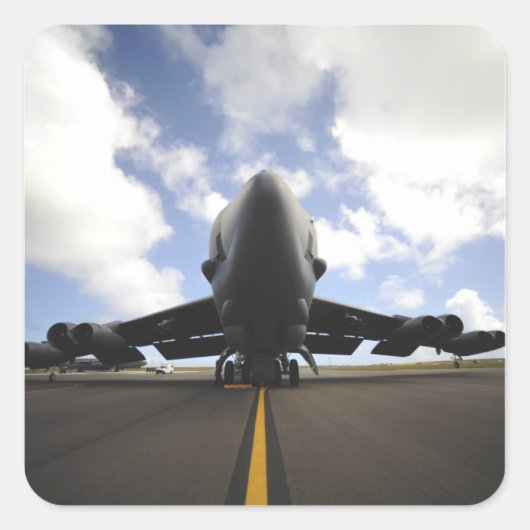 Eine US-Crew zur Aufrechterhaltung der Luftwaffe Quadratischer Aufkleber (Vorderseite)