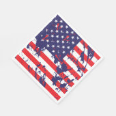 Eine US-Flagge in einem gestörten Muster Serviette (Ecke)