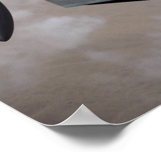 Eine US-Luftwaffe F-22 Raptor wird betankt Poster (Ecke)