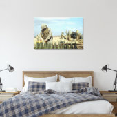 Eine US-Marine bereitet hewitternde Runden auf Feu Leinwanddruck (Insitu (Schlafzimmer))