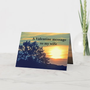 EINE VALENTINE-BOTSCHAFT ZU MEINER EHEFRAU KARTE