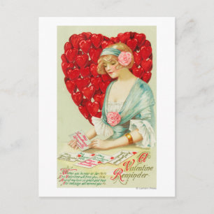 Eine valentine-Erinnerung Feiertagspostkarte