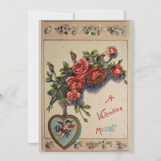 Eine Valentine-Message-Party Einladung (Vorderseite)