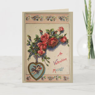 Eine Valentinsgruß-Mitteilungs-Gruß-Karte Feiertagskarte