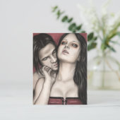 Eine Vampir-Liebe-Postkarte Postkarte (Stehend Vorderseite)