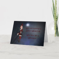 Eine Vampirkarte für eine Zeugenanfrage