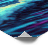 Eine Vaporwave-Begegnung mit der Majestät des Ozea Poster (Ecke)