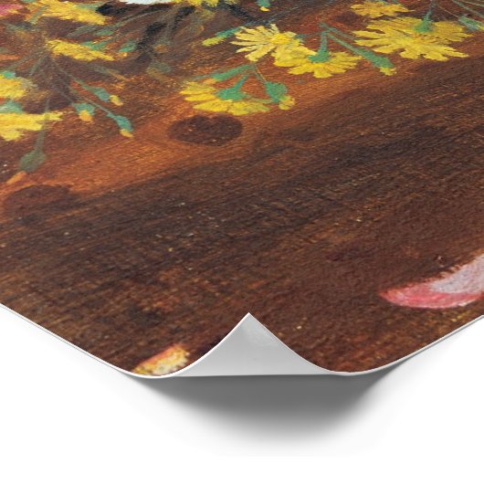 Eine Vase Blume Poster (Ecke)