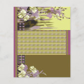 eine Vase mit Blume darin, Flyer (Hinten)