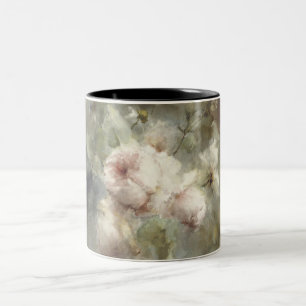 Eine Vase mit Rose von Margaretha Roosenboom (1853 Zweifarbige Tasse