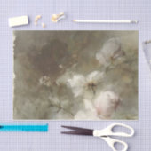 Eine Vase mit Rose von Margaretha Roosenboom Seidenpapier (Handwerk)