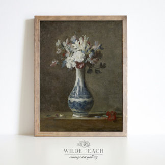 Eine Vase Vintager Blume von Jean-Baptist Poster