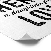 Eine Vater-Typografie Poster (Ecke)