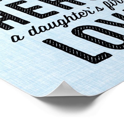 Eine Vater-Typografie Poster (Ecke)