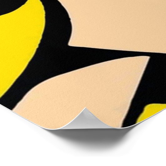 Eine vektorierte und überarbeitete Pop-Kunst von R Poster (Ecke)