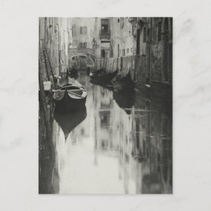 Eine venezianische Kanäle 1894 Restaurierte Kunstr Postkarte