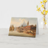 Eine Venezianische Szene | Johann Wilhelm Jankowsk Karte (Gelbe Blume)